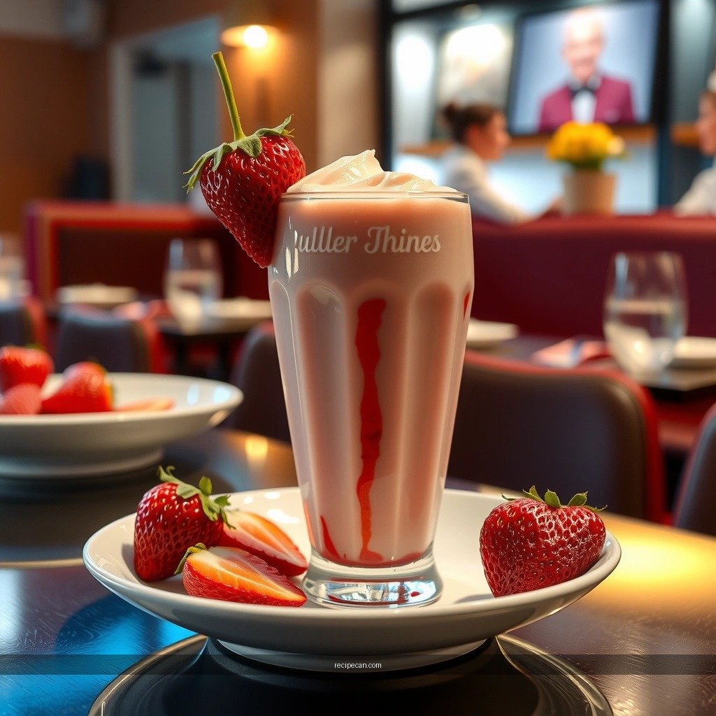 Strawberry Milkshake - recipe for strawberry milkshake