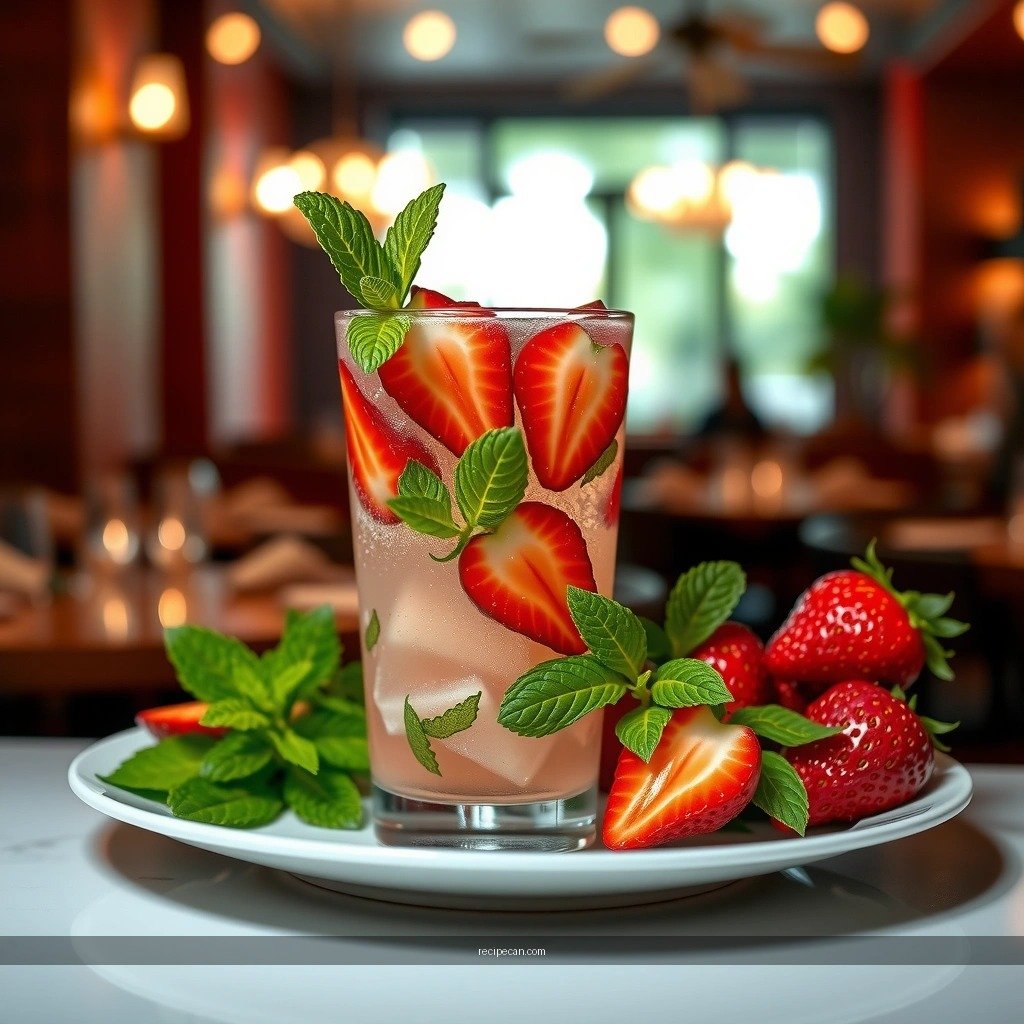 Strawberry Mojito - easy strawberry mojito recipe