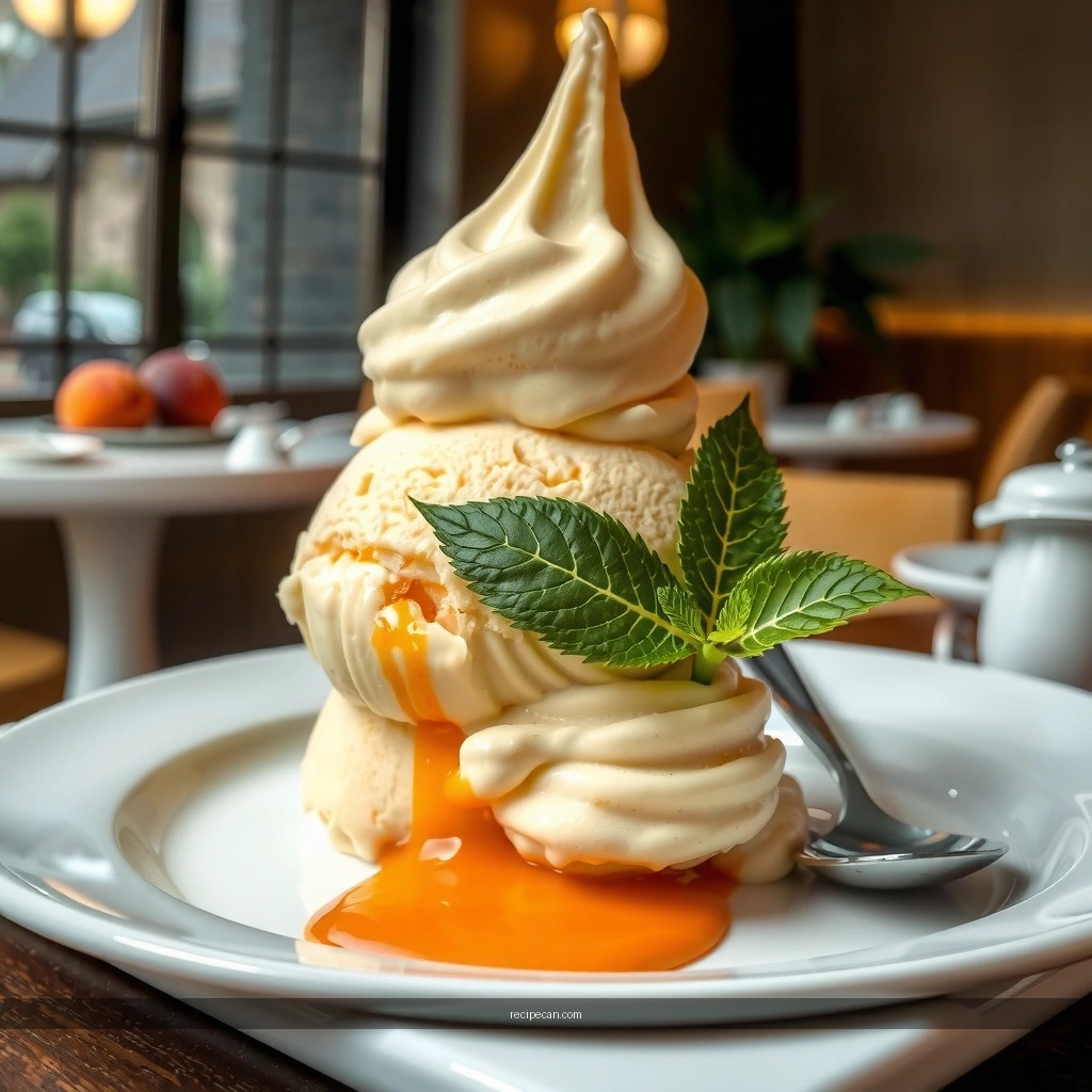 Sweeten and Flavor - no egg peach ice cream recipe