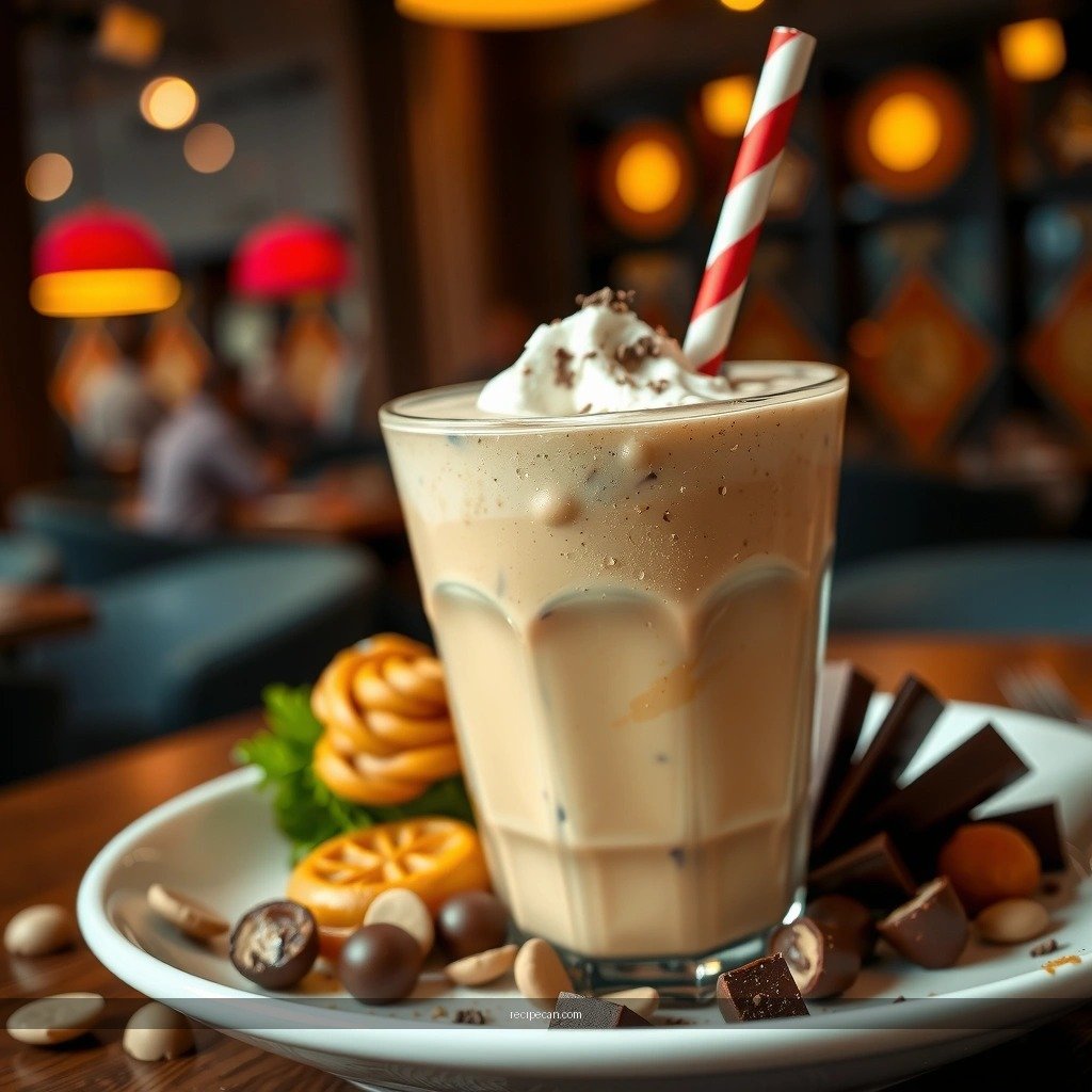 Sweeten and Flavor - peanut butter and chocolate milkshake recipe