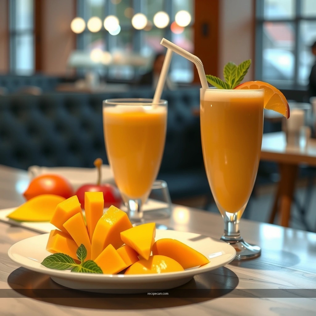 Sweeteners - recipe for mango milkshake