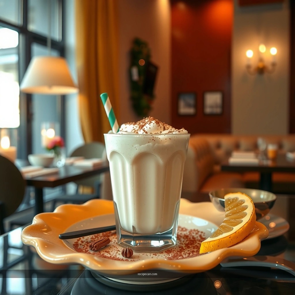 Sweetness and Spice - eggnog milkshake recipe