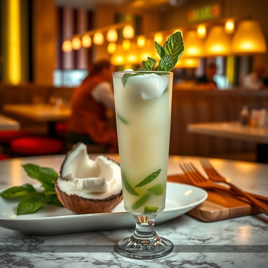 Sweetness and Strength - coconut mojito drink recipe