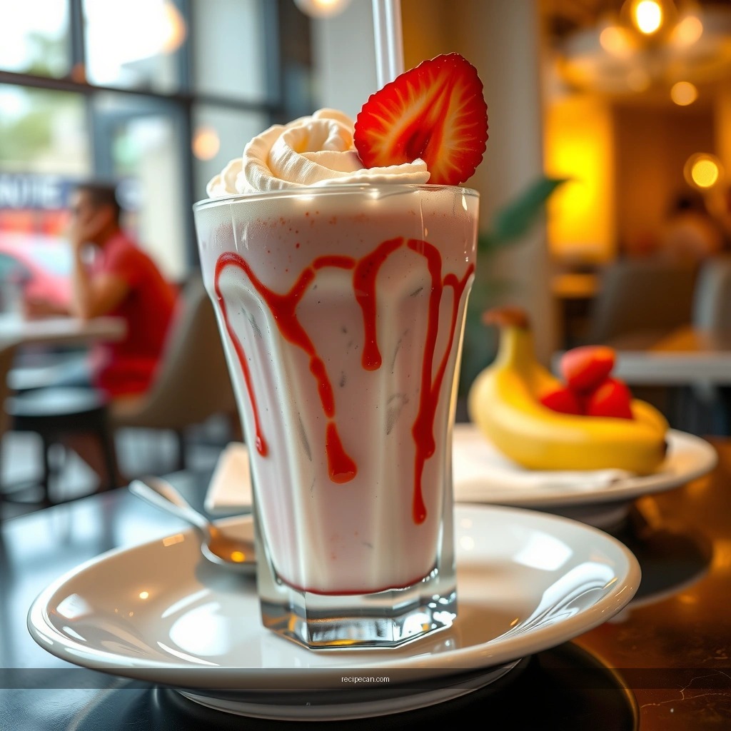 Texture - banana and strawberry milkshake recipe