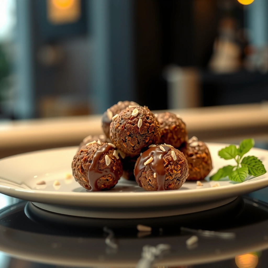 Texture - salted chocolate protein balls recipe
