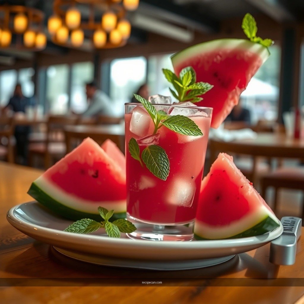 Texture - watermelon mojito smoothie recipe
