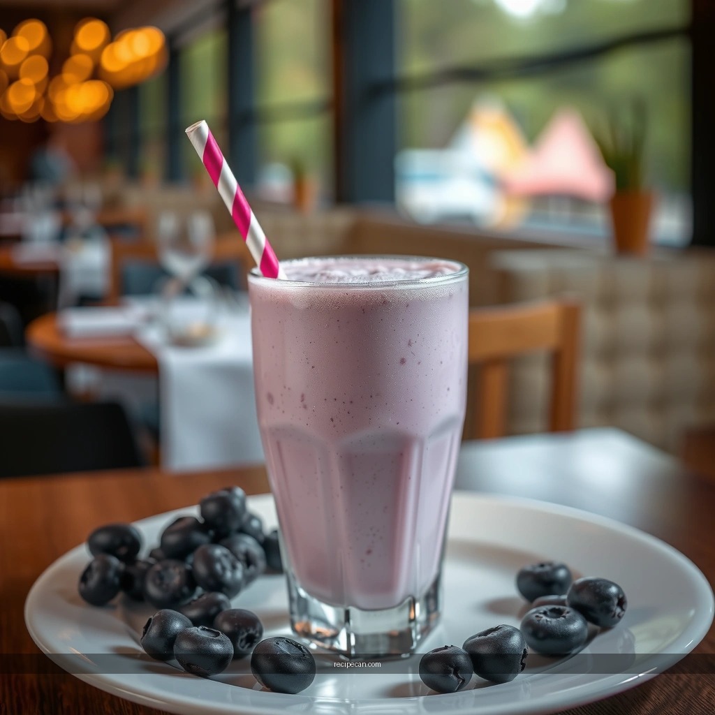 Texture - blueberry milkshake recipe