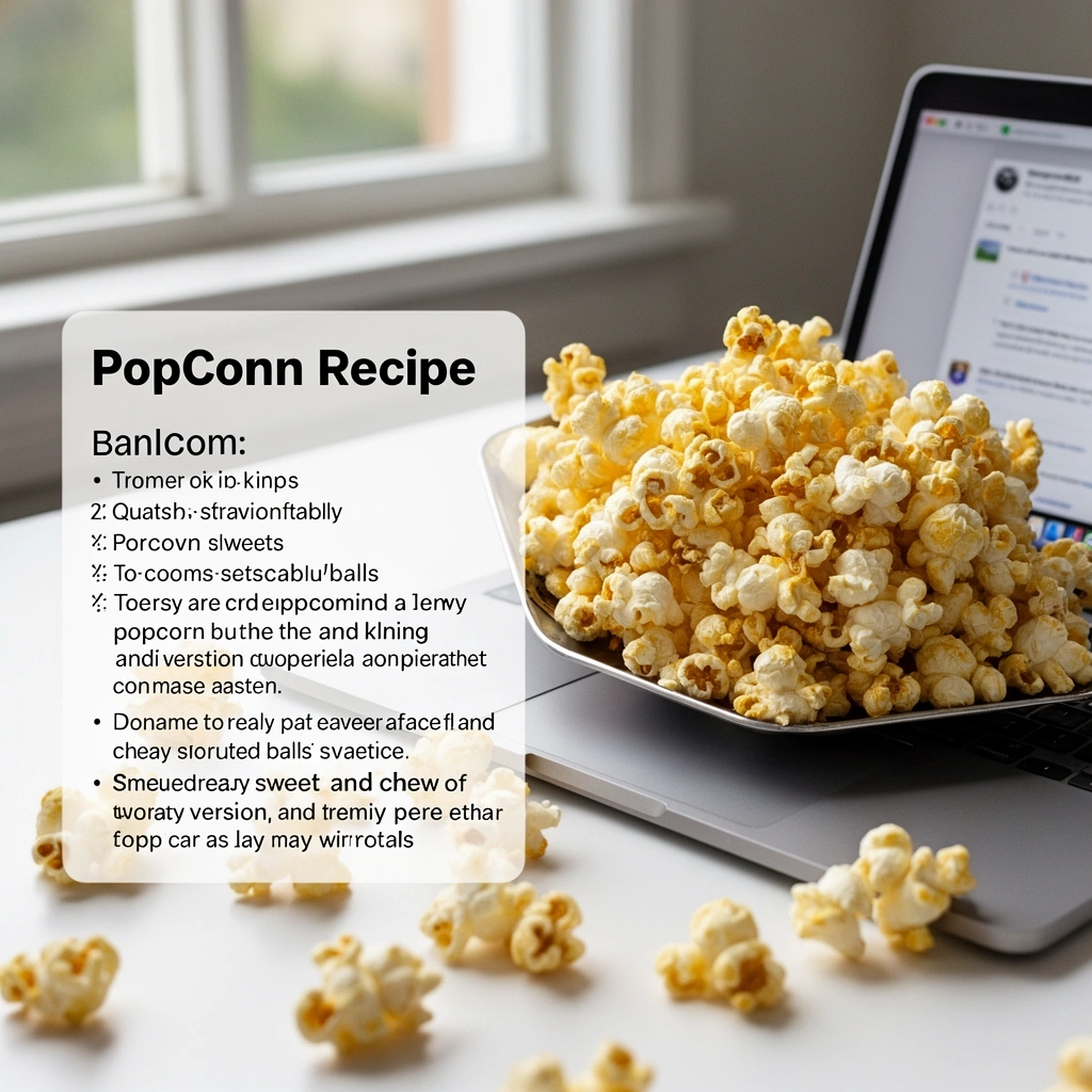 Texture - popcorn balls recipe