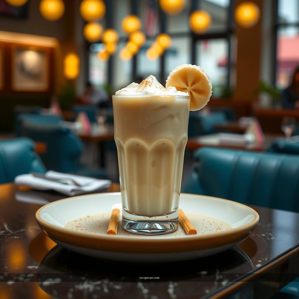 Texture and Thickness - easy recipe for banana milkshake
