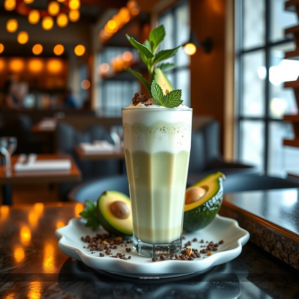 Texture and Thickness - avocado milkshake recipe