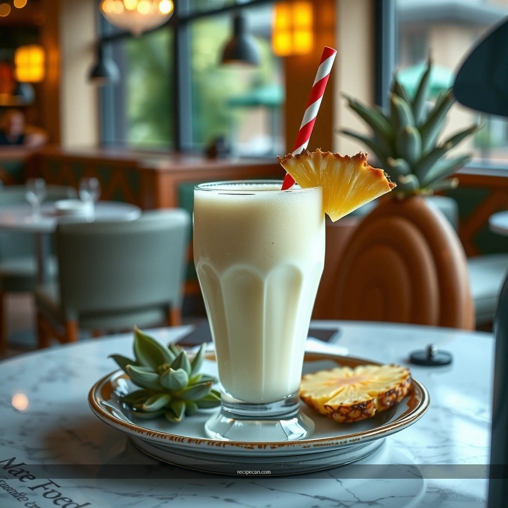 Texture Tips - recipe for pineapple milkshake