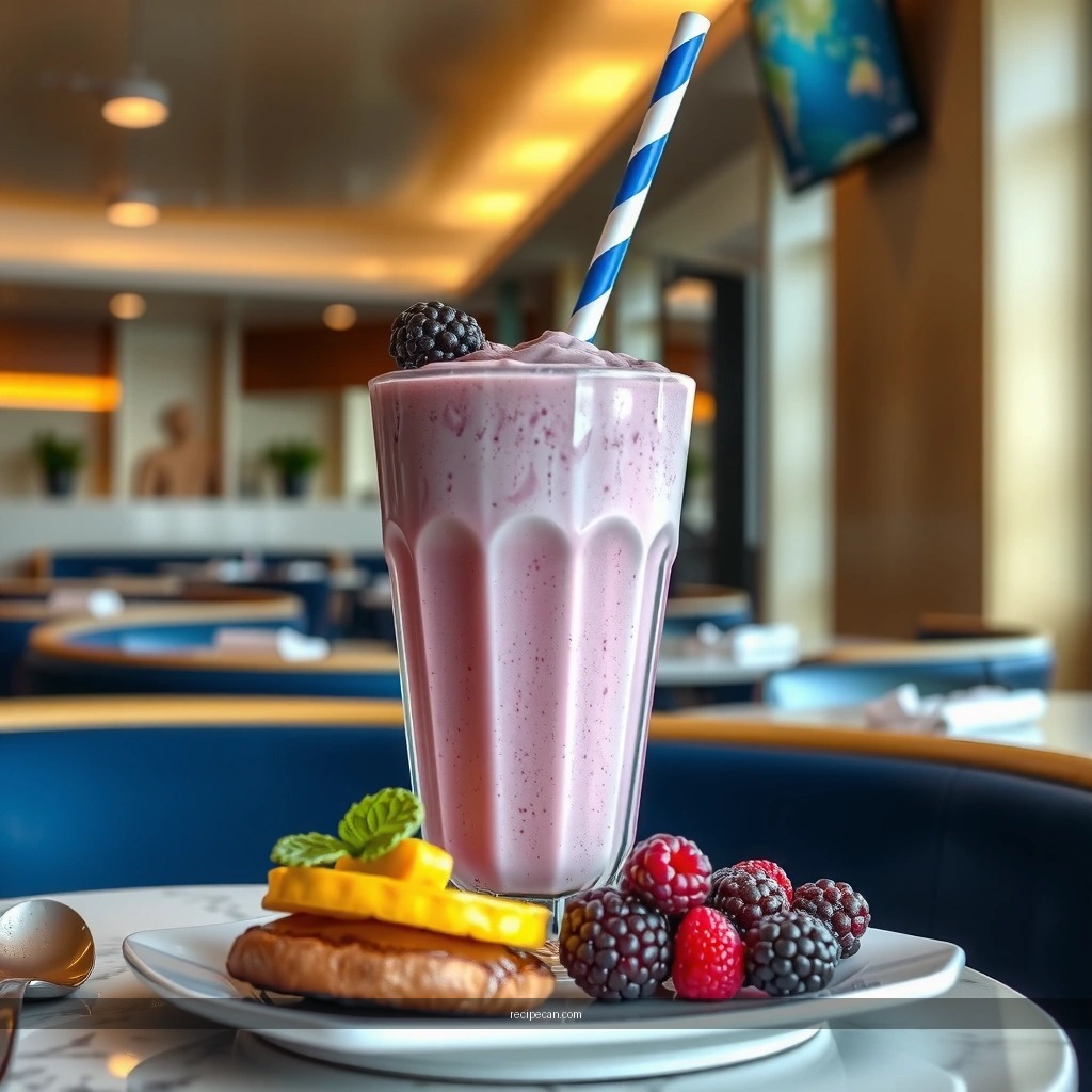 Texture Tips - blackberry milkshake recipe