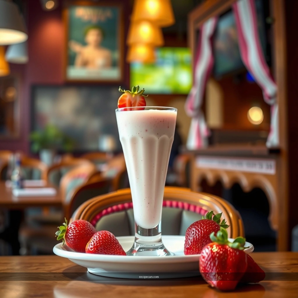 Thick and Creamy - best strawberry milkshake recipe