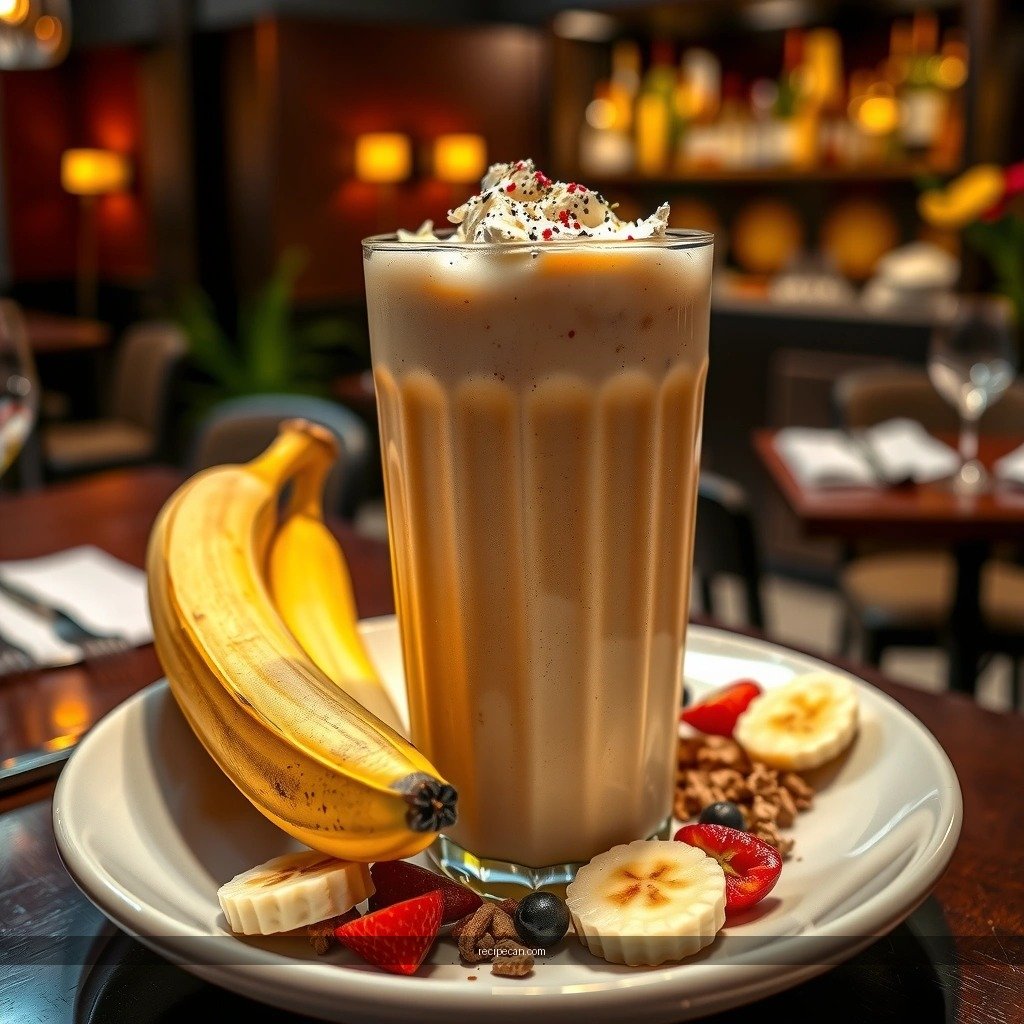 Thick Creamy Texture - best banana milkshake recipe