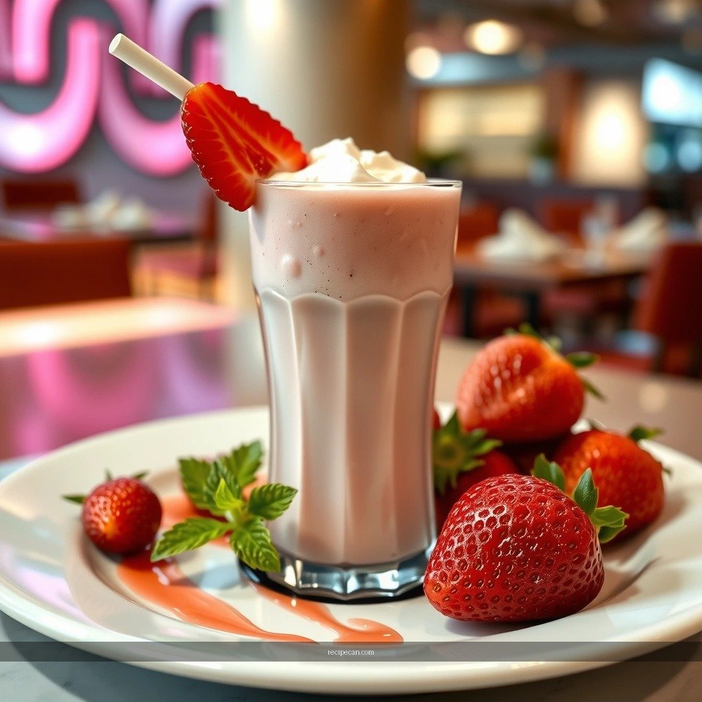 Thickness - recipe for a strawberry milkshake