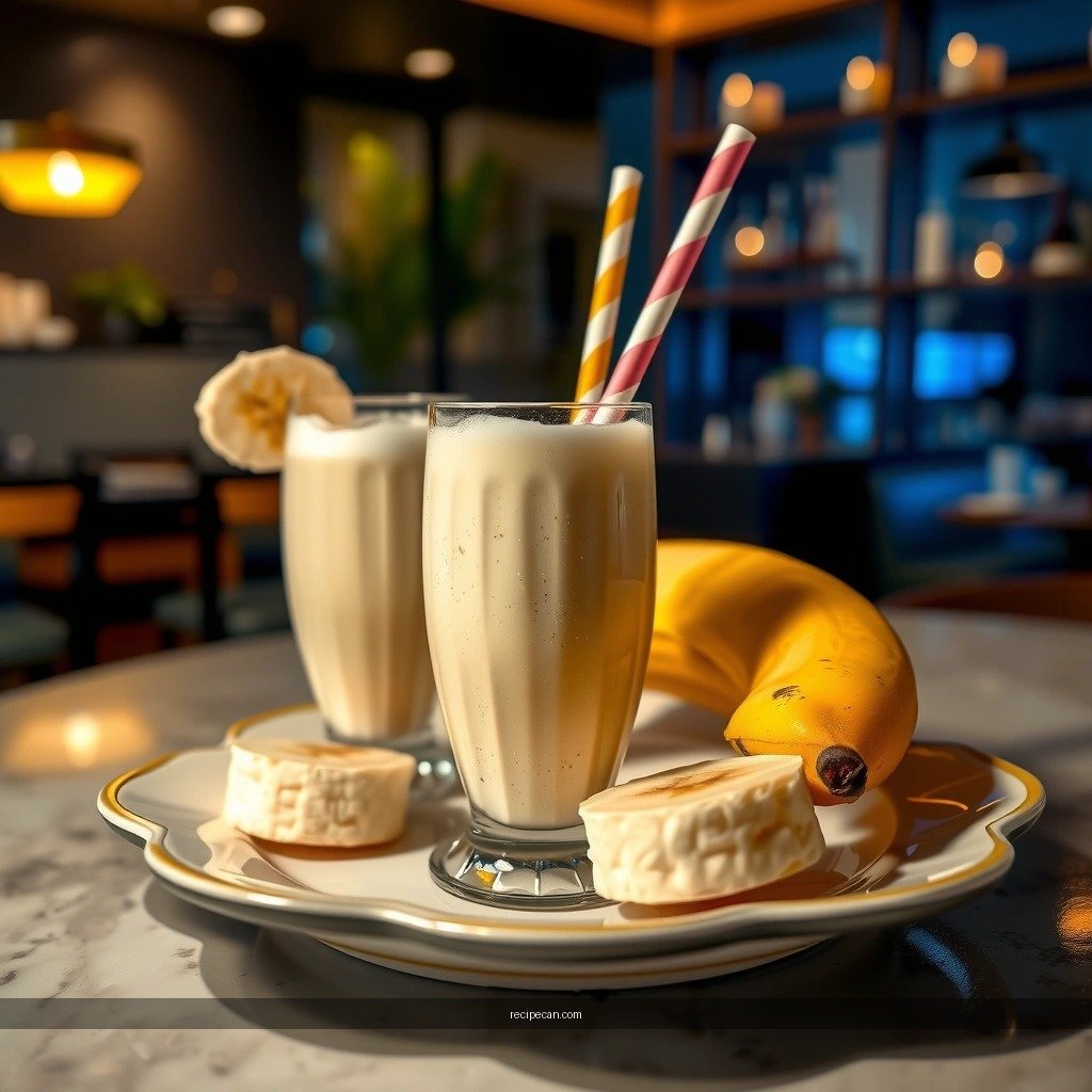 Thickness - recipe for banana milkshake