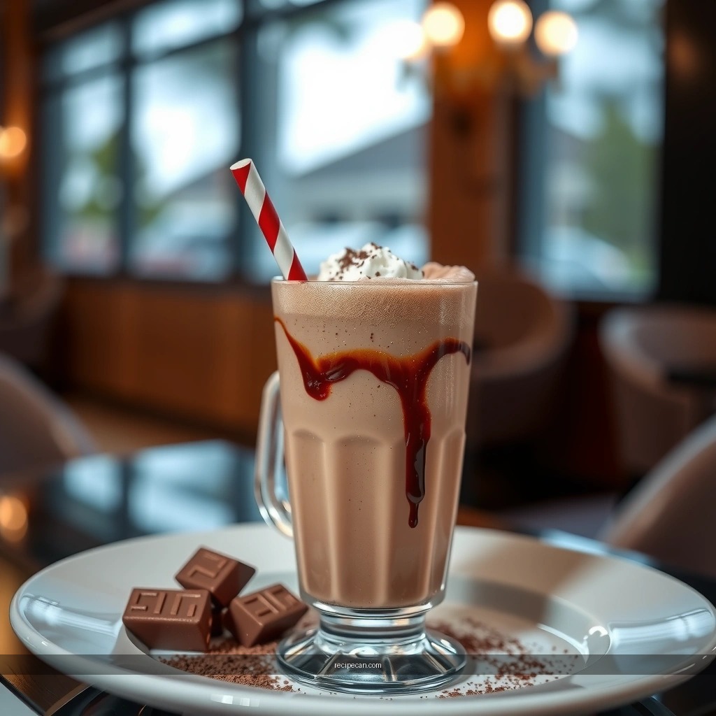 Thickness - easy chocolate milkshake recipe