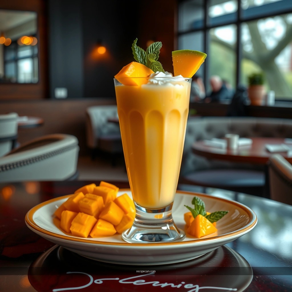 Thickness - recipe for mango milkshake
