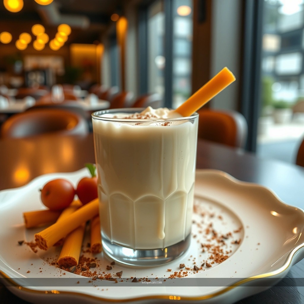 Thickness and Flavor - recipe for eggnog milkshake