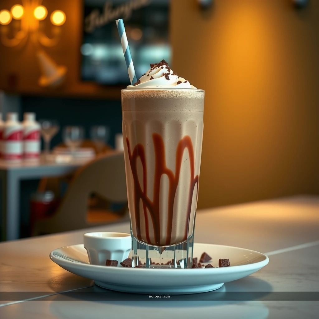 Thickness and Sweetness - simple chocolate milkshake recipe