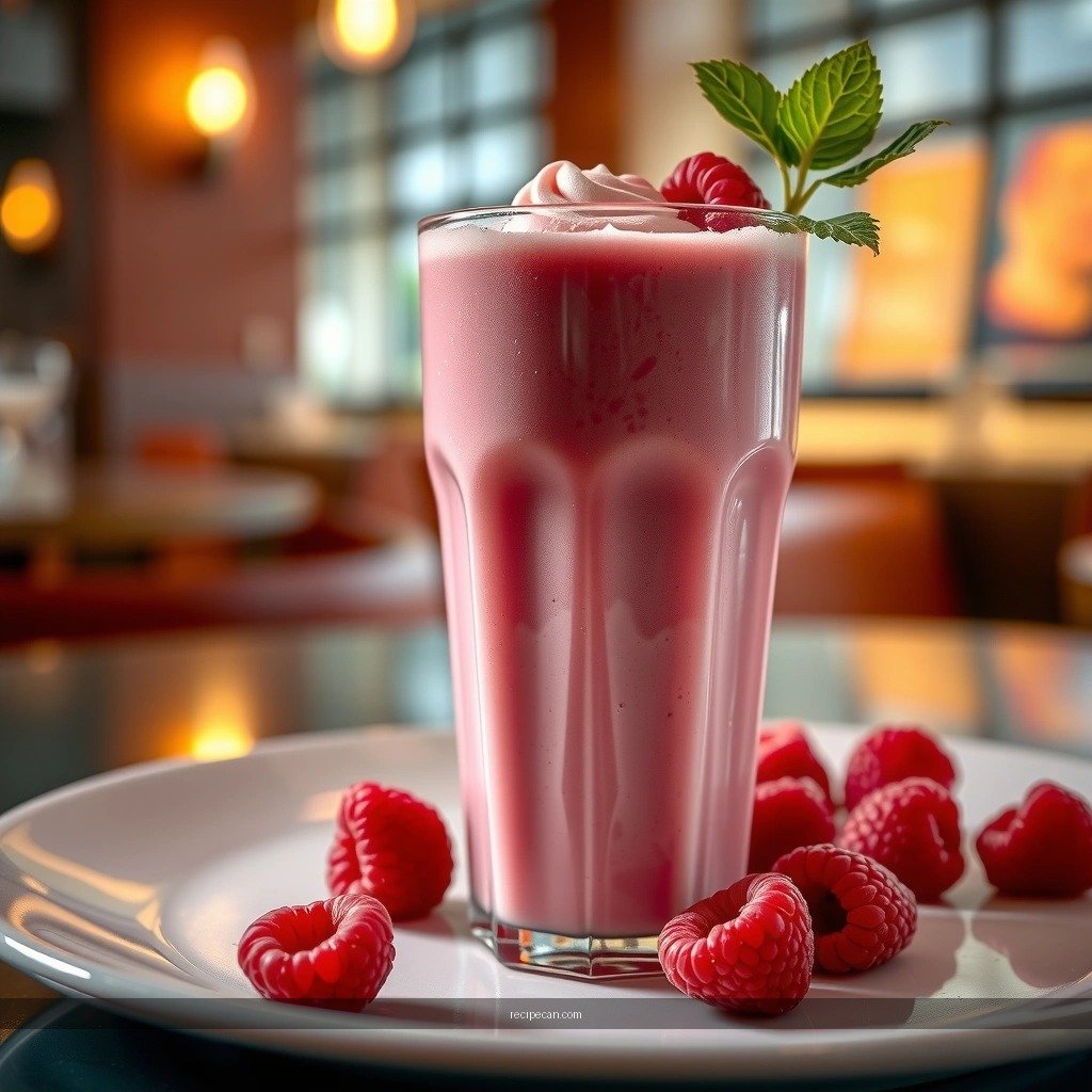Thickness and Texture - recipe for raspberry milkshake