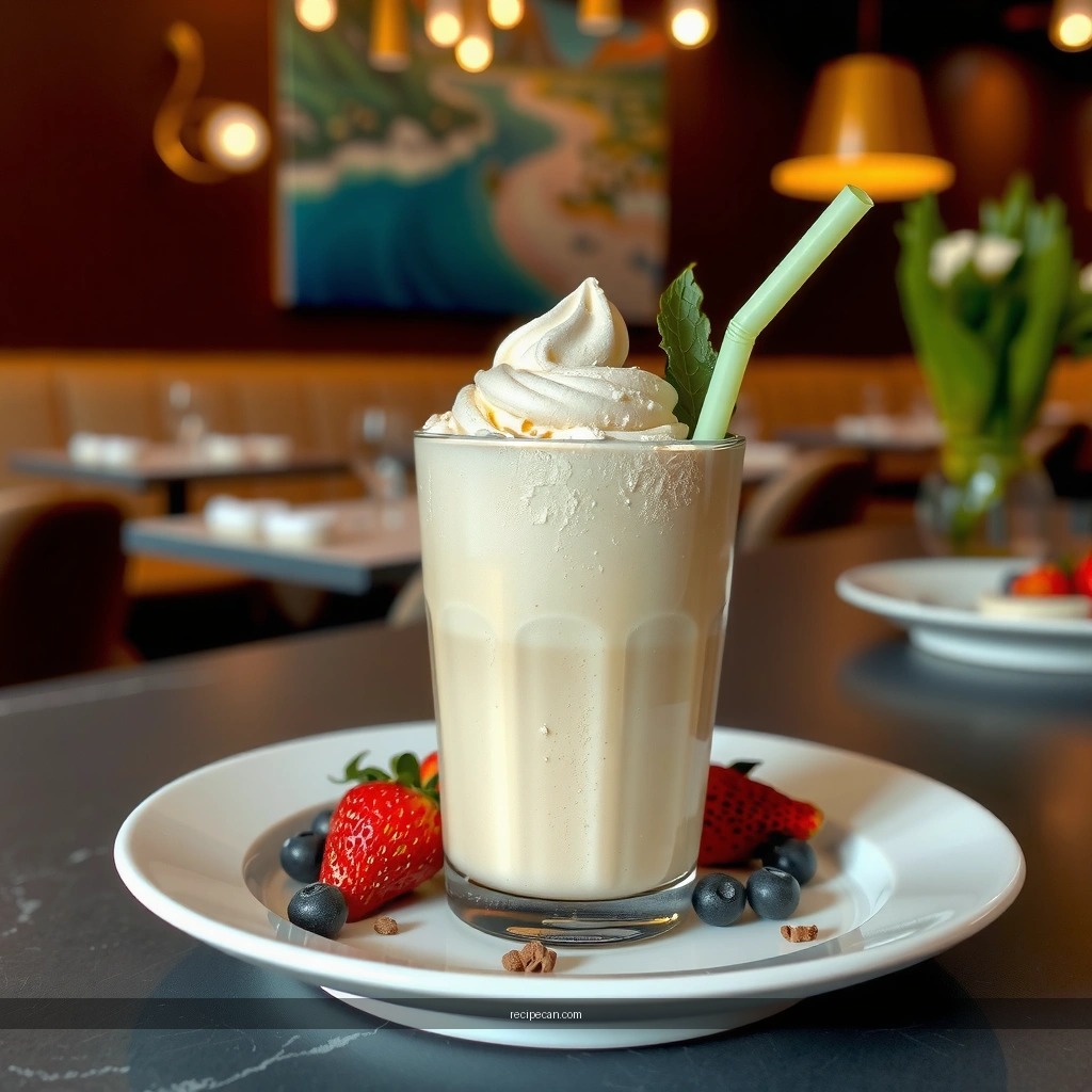 Thickness and Texture - milkshake recipe with ice cream
