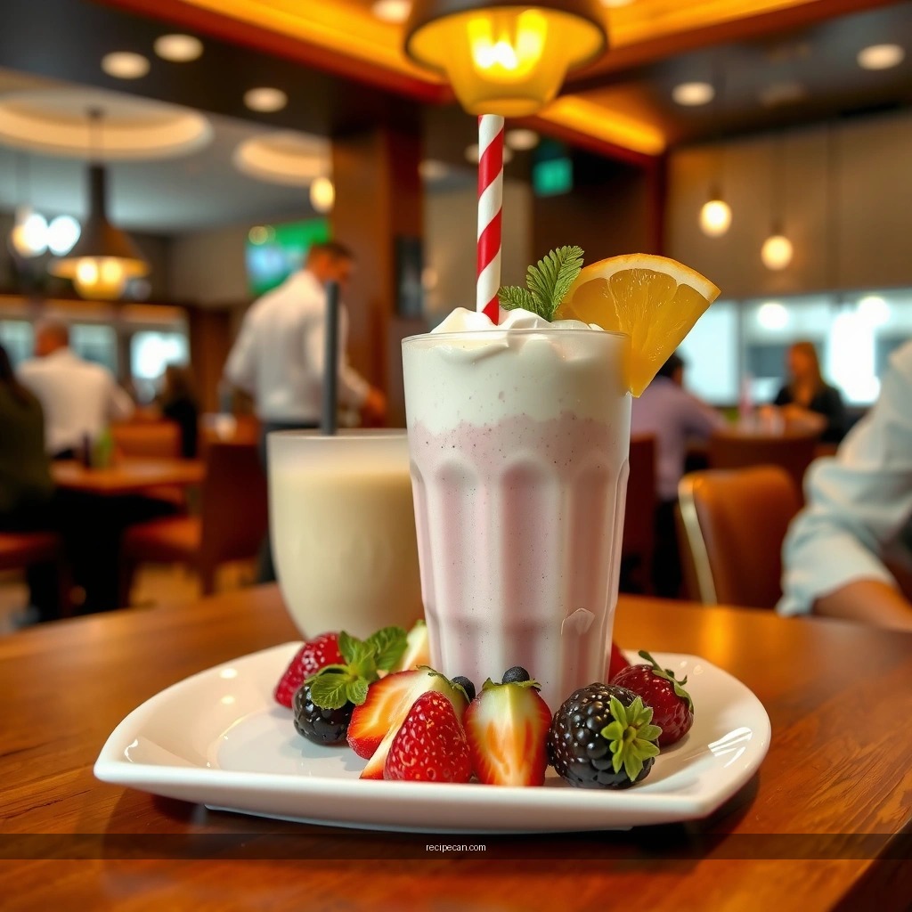 Thickness and Texture - fruit milkshake recipe