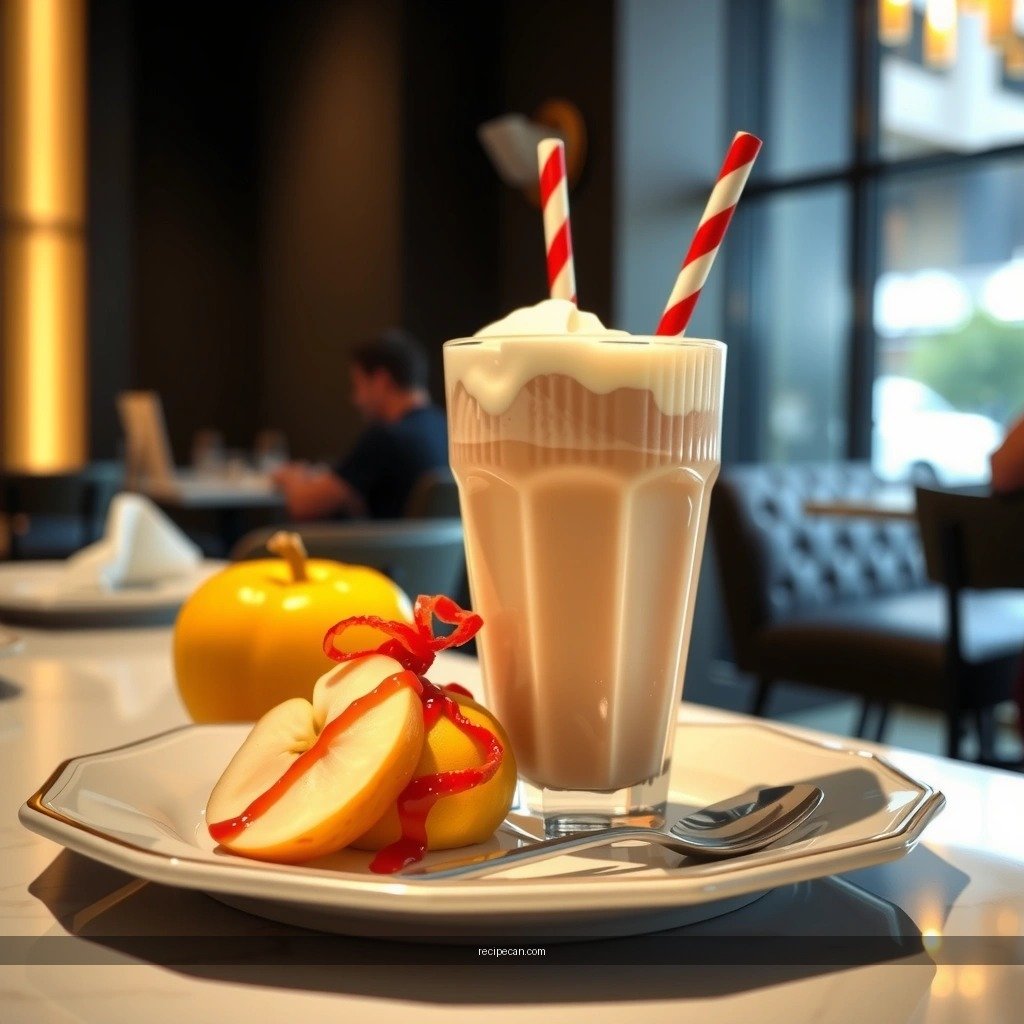 Thickness and Texture - recipe for apple milkshake