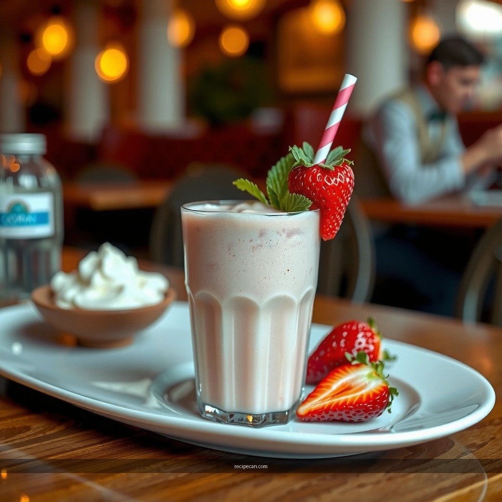 Thickness Blend - recipe for strawberry milkshake
