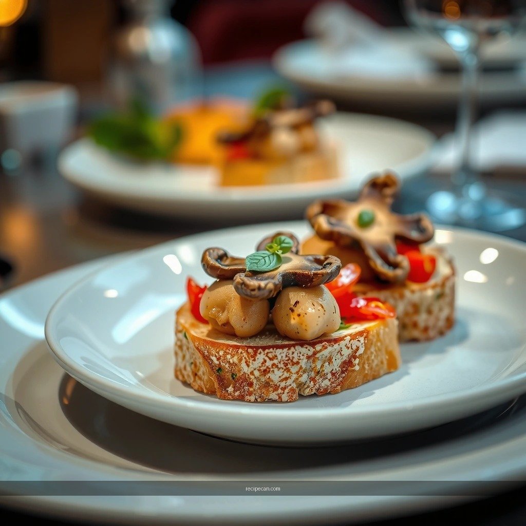Toast - recipe for mushroom bruschetta