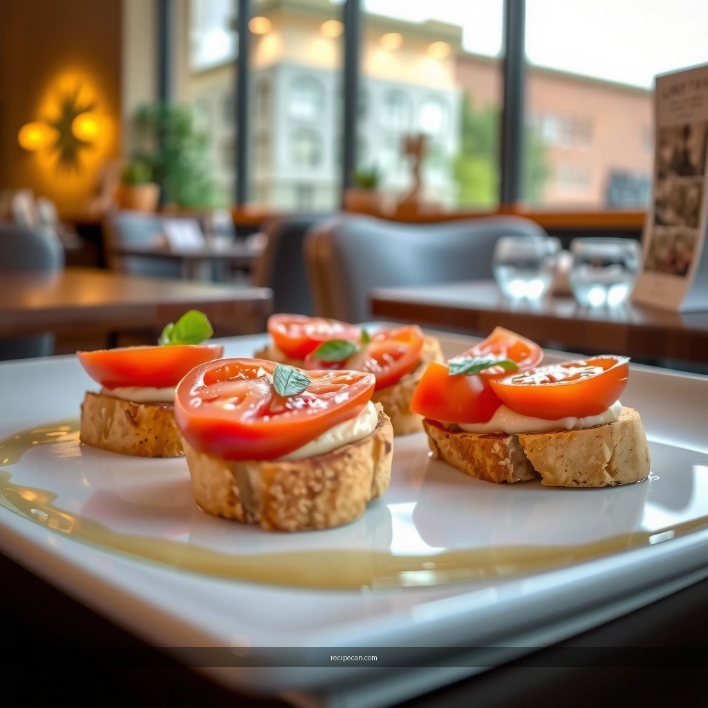 Toast - recipe for tomato bruschetta