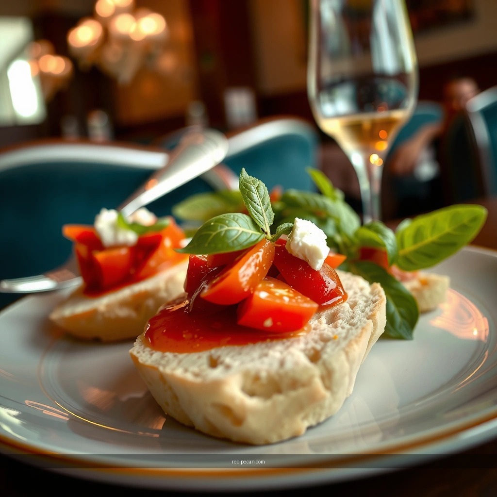 Toast - bruschetta recipe with feta