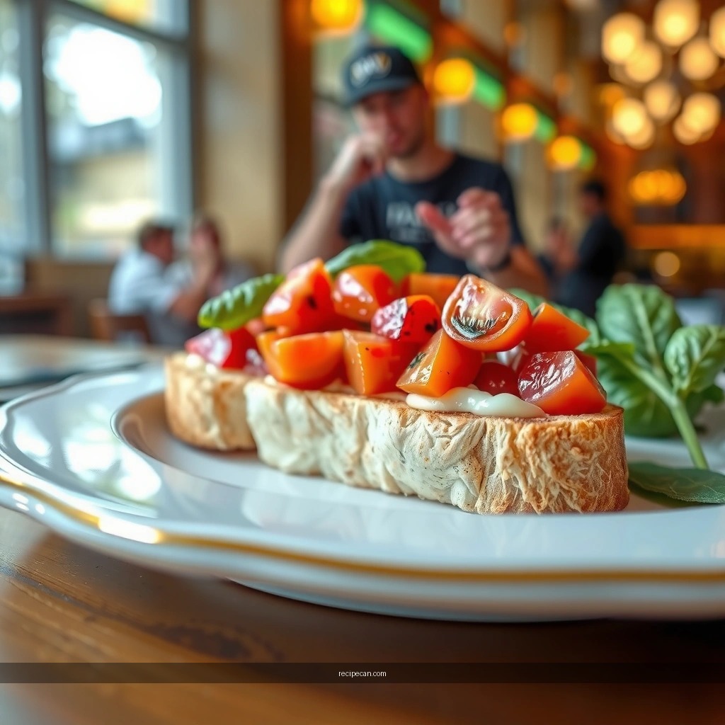 Toast - tomatoes bruschetta recipe
