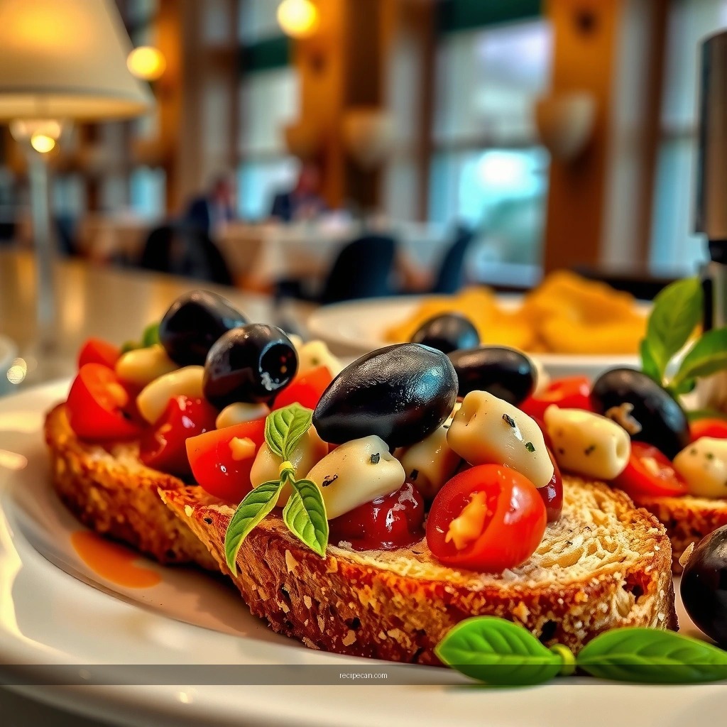 Toast the Bread - olive bruschetta recipe