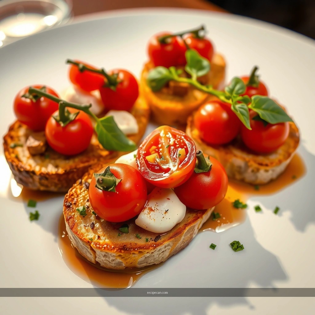 Toast the Bread - bruschetta recipe with cherry tomatoes