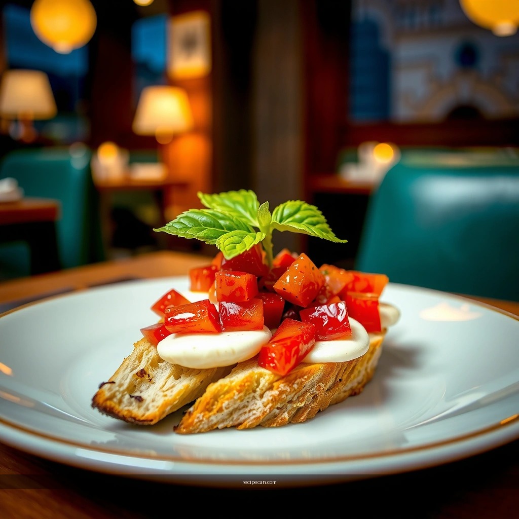 Toast the Bread - easy bruschetta recipe with mozzarella