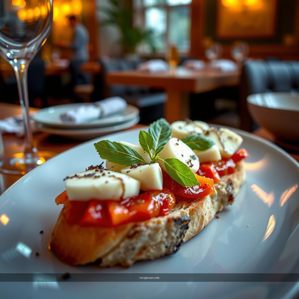 Toast the Bread - mozzarella bruschetta recipe