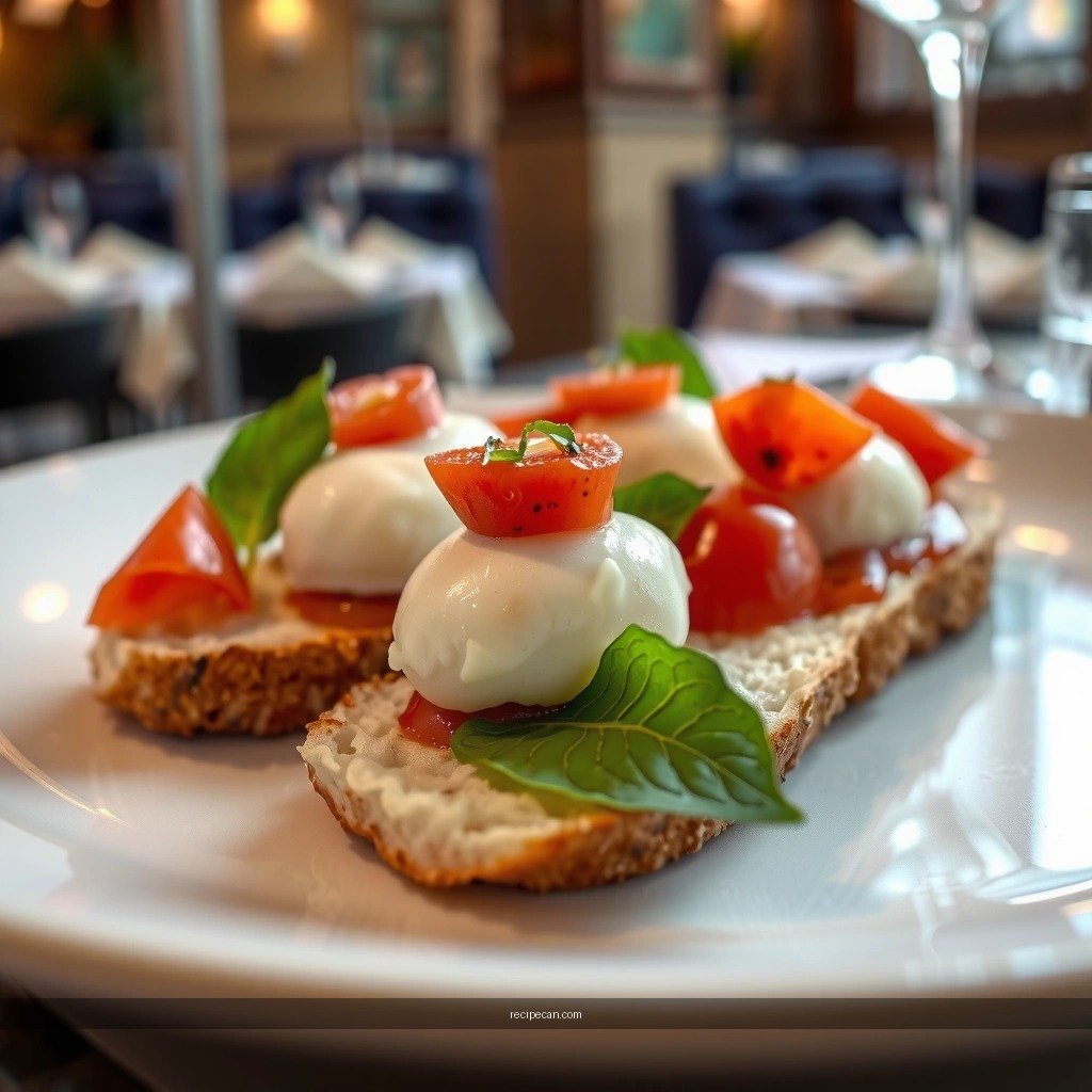 Toast the Bread - bruschetta and mozzarella recipe