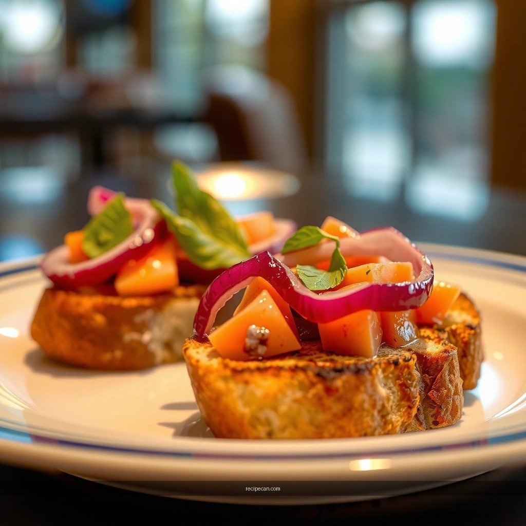 Toast the Bread - bruschetta recipe with red onion