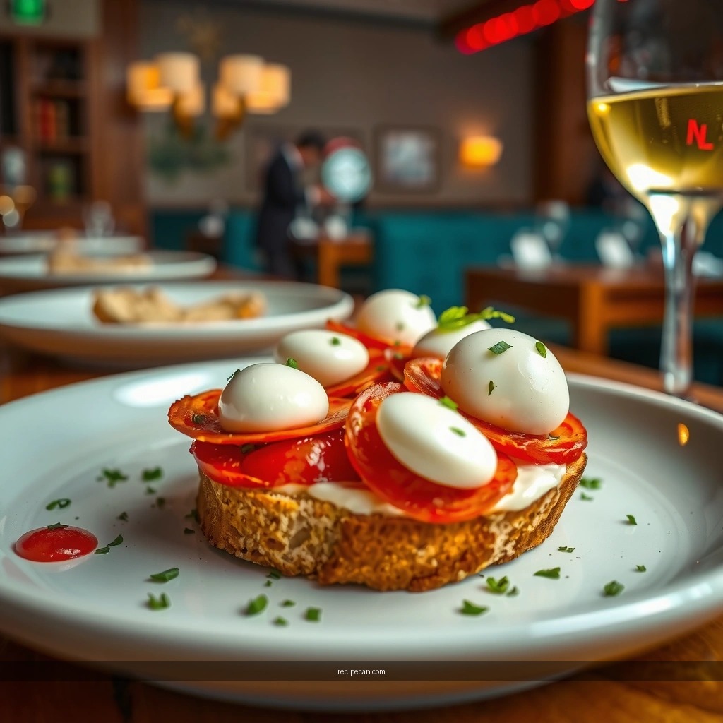 Toast the Bread - italian bruschetta recipe with mozzarella