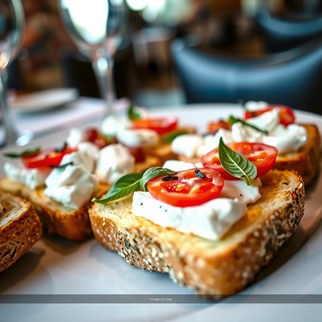 Toast the Bread - burrata bruschetta recipe
