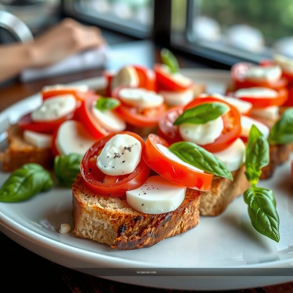 Toast the Bread - caprese bruschetta recipe