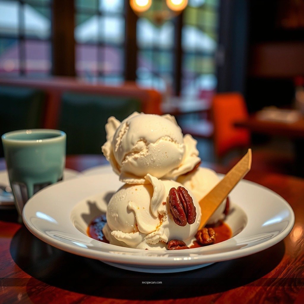 Toasted Pecans - butter pecan ice cream recipe without eggs