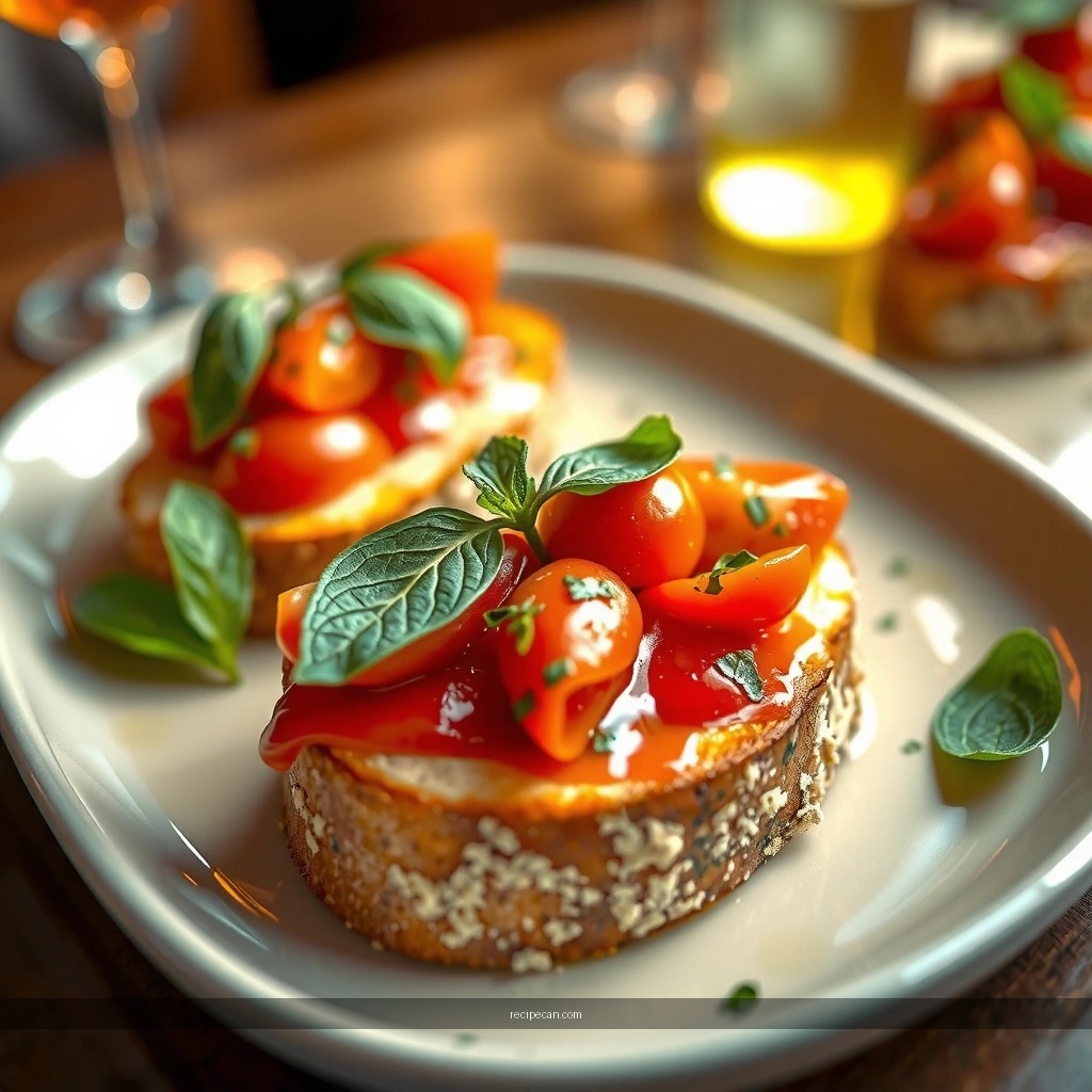 Toasting the Bread - bruschetta recipe jamie oliver