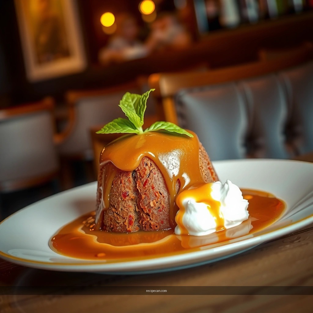 Toffee Sauce - sticky toffee pudding recipe without dates