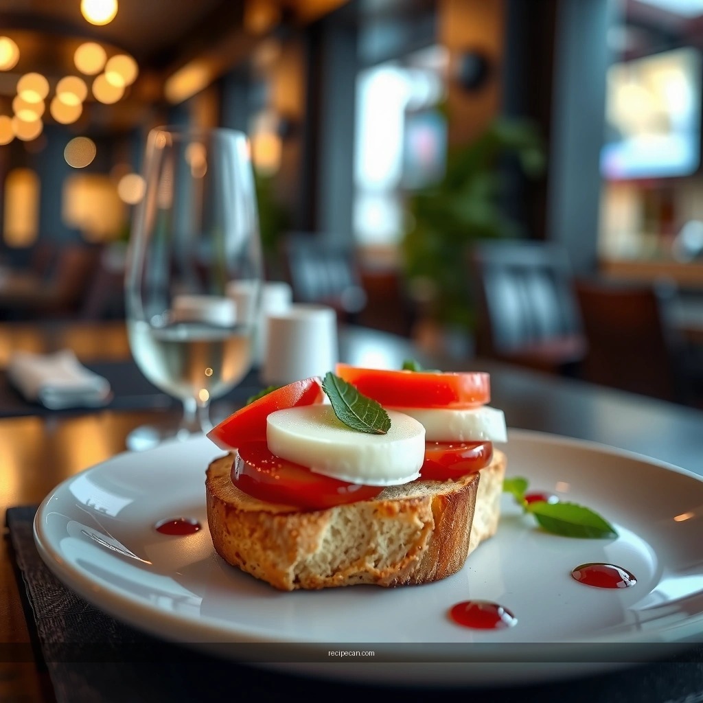 Tomato and Basil Topping - caprese bruschetta recipe