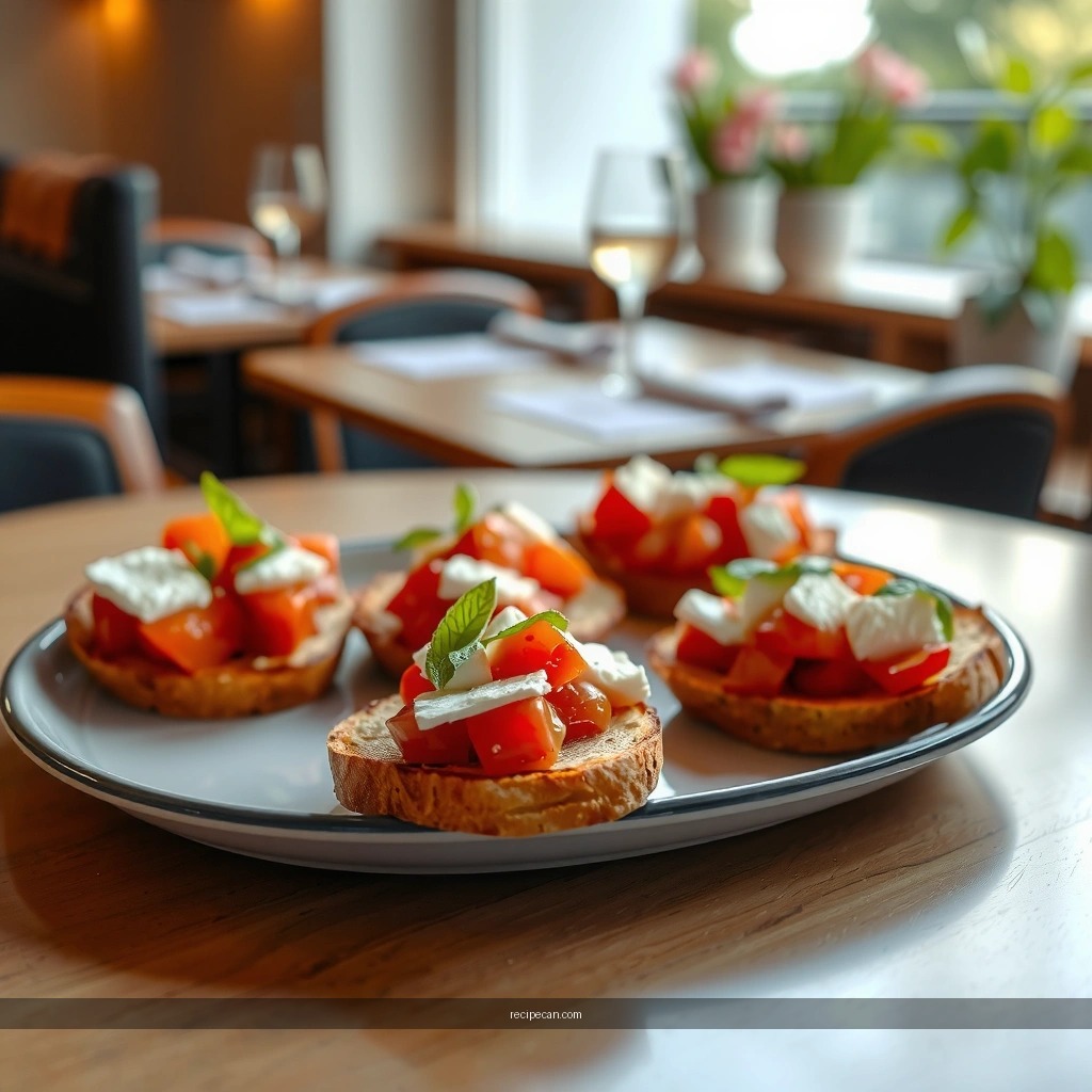 Tomato and Feta Topping - bruschetta and feta recipe