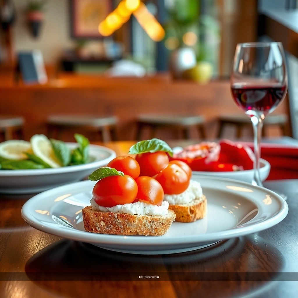 Tomato Basil Topping - fresh bruschetta recipe