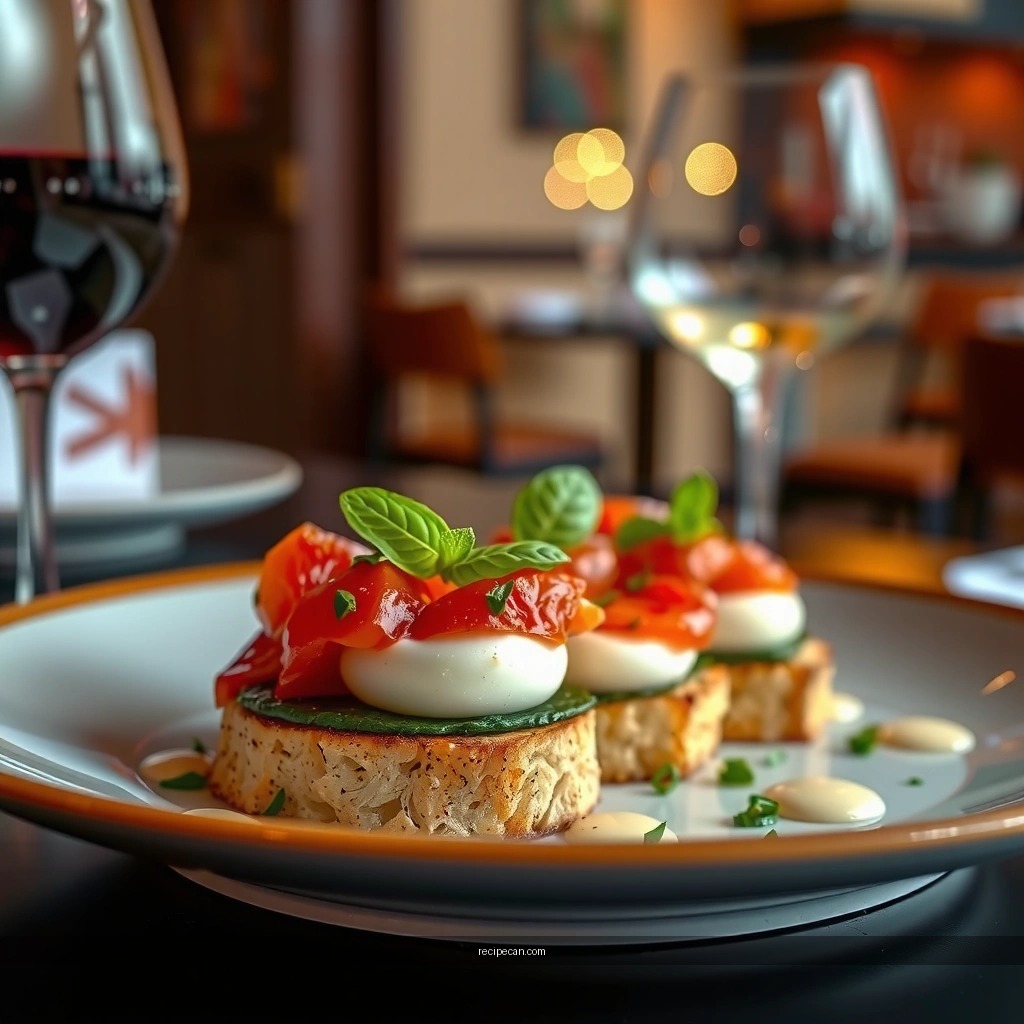 Tomato-Basil Topping - mozzarella bruschetta recipe