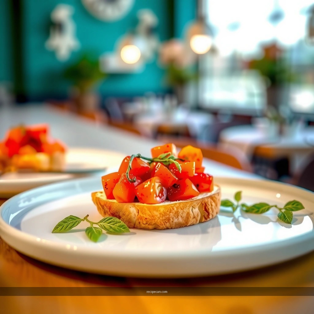 Tomato Bruschetta - bruschetta recipe using canned tomatoes